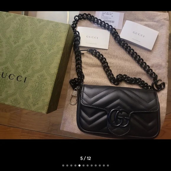 Authentic GG Marmont Belt Bag